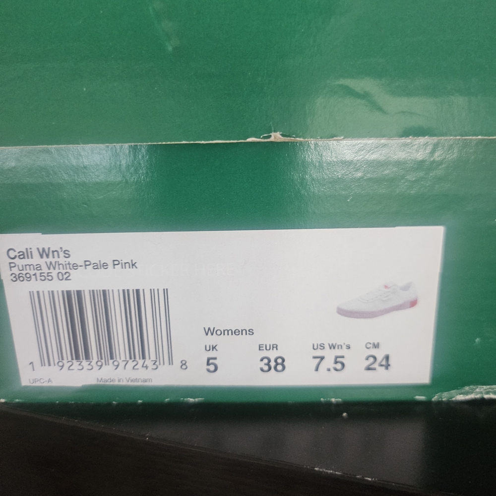 Puma Women's Cali Sneakers - White and Pale Pink